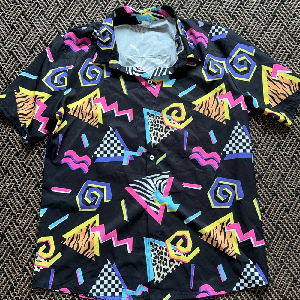 Festive button up T shirt
